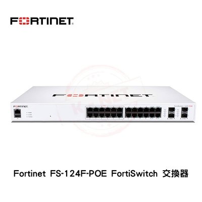Fortinet FS-124F-POE FortiSwitch L2+ 24 ports 24埠 交換器 SFPx4