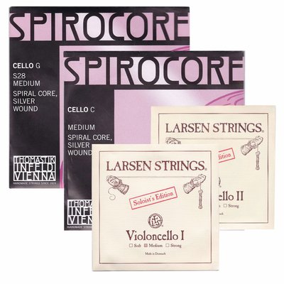 小叮噹的店-LARSEN Solo (A+D弦) 配 Spirocore (G+C弦) 大提琴弦 GP-CCO4