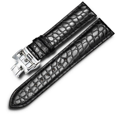 圓紋鱷魚皮適用于江詩丹頓機械錶配件手錶帶傳承藝術大師男原裝款