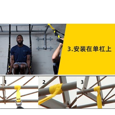 特價現貨 trx訓練帶懸掛式拉力繩多功能拉力繩抗阻力訓練繩瑜伽塑形套裝~特價