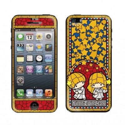 日本帶回 Gizmobies iPhone5/5s 潮牌 立體保護貼 三麗鷗系列 ~kiki lala雙子星 禮物