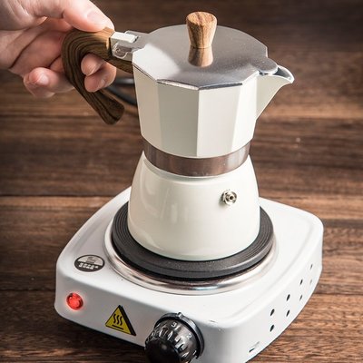 【熱賣精選】紀戀意式摩卡壺家用煮咖啡器具手磨咖啡機戶外濃縮萃取手沖咖啡壺