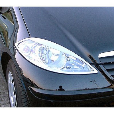 【JR佳睿精品】Benz A160 A180 04-11 A-CLASS W169 鍍鉻大燈框 前燈框 改裝 配件