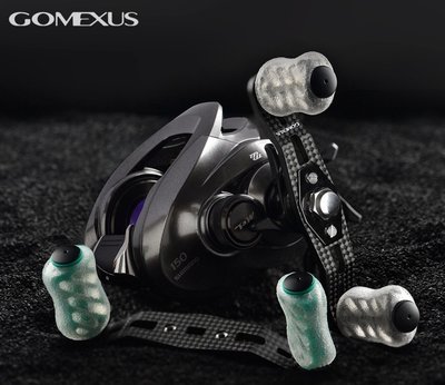 Gomexus 碳纖維手把 95mm適用shimano daiwa akuma 小烏龜 捲線器 釣魚