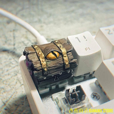 天極TJ百貨【BeeRush】機械鍵盤個性手工樹脂訂製鍵帽怪物寶箱哈利波特神奇動物在哪裡