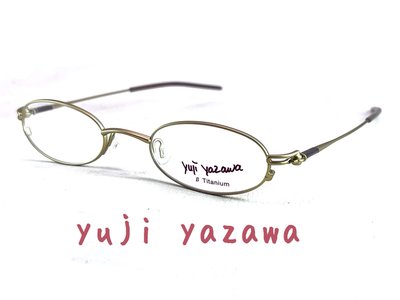 【本閣】yuji yazawa YY969 日本復古光學眼鏡小圓框 超輕無螺絲淺金色 近視老花藍光高度數 金子增永手工
