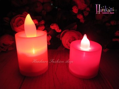 ☆[Hankaro]☆ 創意布置硬頭紅色外殼LED電子蠟燭