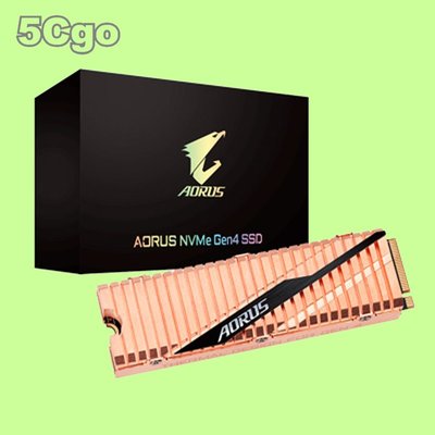 5Cgo【權宇】技嘉AORUS NVMe Gen4 SSD 2TB(PCI-E M.2原廠保五年)純銅散熱片設計含稅
