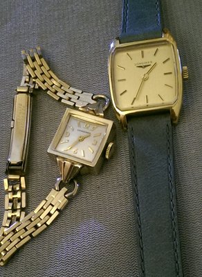 【全部原裝】1960年代停產瑞士LONGINES包金手上鍊機械女錶