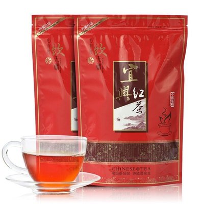 2021新茶宜興紅茶茶葉散裝加贈禮袋蜜香型工夫茶袋裝200g*2袋 ST
