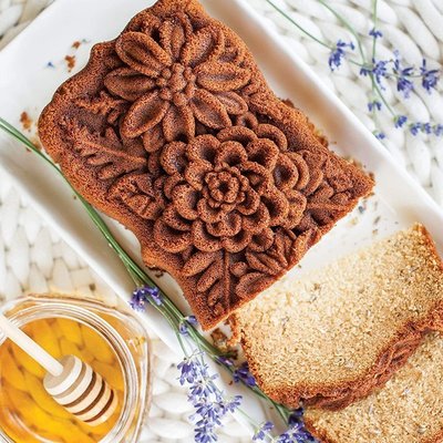 美國 Nordic Ware 野花長條面包磅蛋糕不粘烘焙模具Loaf Pan