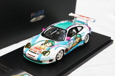 【絕版稀有】樹脂 1:43 Fujimi Porsche 911 GT3 RSR Good Smile Racing