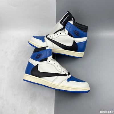 Travis Scott x Air Jordan 1 High OG AJ1 DH3227-105黑藍白 男鞋 籃球鞋