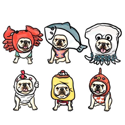 下殺-【現貨】日本搞怪創意寵物變身頭套 超可愛狗狗變身頭套 法鬥鯊魚頭套 cosplay貓咪狗狗變身裝 拍照道具 賣萌神