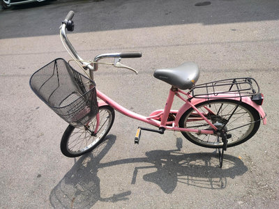 前後輪內外胎都已換新 20吋 捷安特 GIANT 粉紅色 (T205) 低跨點 淑女車 腳踏車