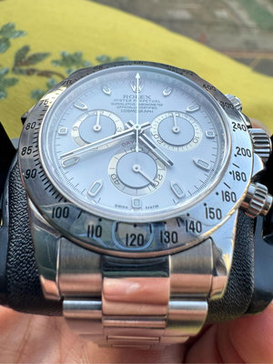ROLEX 勞力士 116520 DAYTONA 迪通拿 白 鋼王 機械錶 自動上鍊 計時錶（APH面+藍光） 盒單齊全