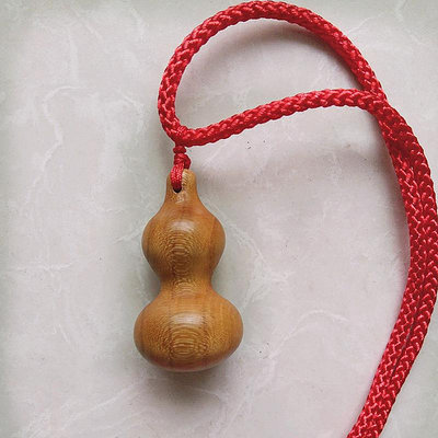 熱賣~~桃木葫蘆吊墜項鏈 鑰匙扣 隨身長款桃木葫蘆毛衣鏈 實木雕刻-HI百貨-好鄰居