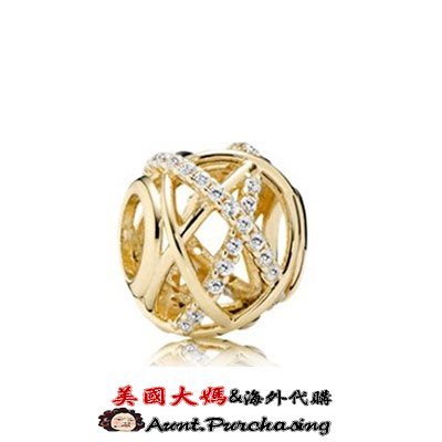 潮牌 pandora 潘多拉 14K鑲鑽閃亮銀河串珠 Charms 美國正品代購-雙喜生活館