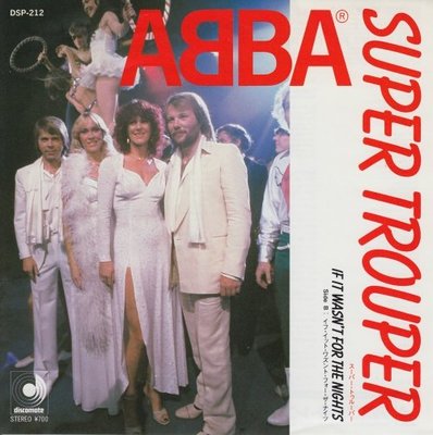 ABBA阿巴合唱團Super Trouper超級馬戲團7吋LP黑膠唱片(45RPM)日本進口