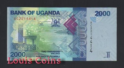 【Louis Coins】B517-UGANDA--2010烏干達紙幣2.000 Shillings