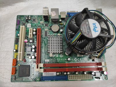 精英G41T-R3 主機板 + Intel Pentium E5400 2.70GCPU含風扇
