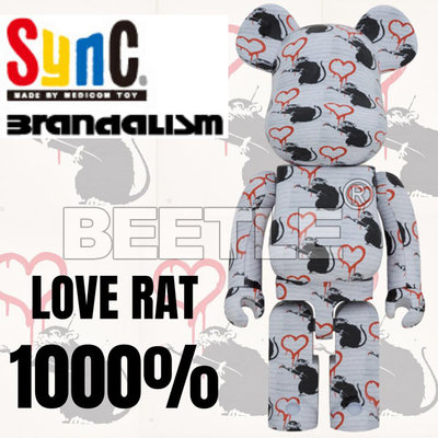 BEETLE BE@RBRICK LOVE RAT 愛心老鼠 愛老鼠 BANKSY 班克斯 庫柏力克熊 1000%