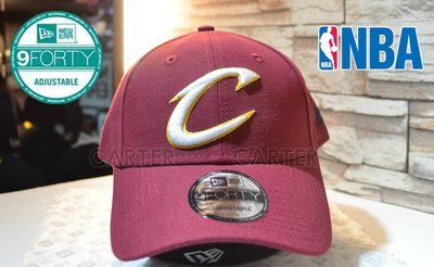 New Era NBA Cleveland Cavaliers Cardinal 9Forty克里夫蘭騎士隊酒紅大C老帽