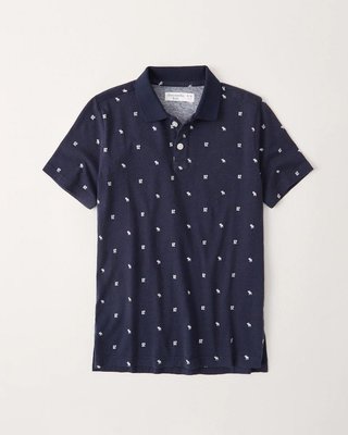 A&F KID Boys pattern icon polo短袖POLO衫