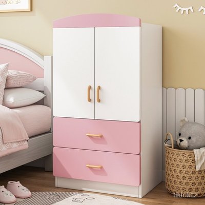 兒童衣櫃家用臥室小戶型寶寶簡約現代簡易組裝小型女孩衣櫥掛衣櫃