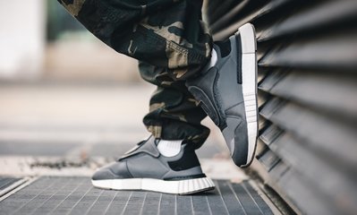 南限時特價Adidas Originals Futurepacer 高級皮革深灰色BOOST 愛