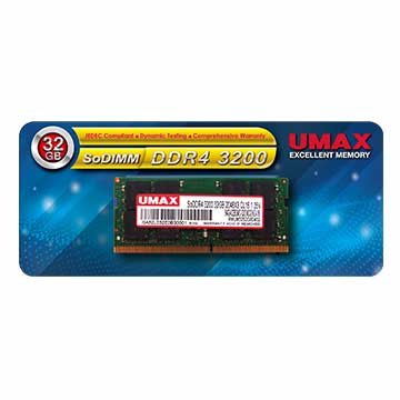 UMAX  DDR4 3200 32GB 筆記型電腦記憶體【風和資訊】