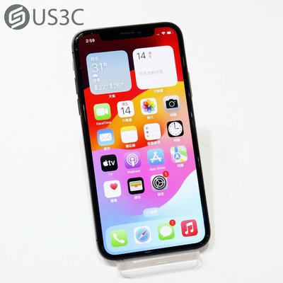 【US3C-青海店】【一元起標】台灣公司貨 Apple iPhone XS 256G 太空灰 6.5吋 臉部辨識 IP68防水防塵 二手手機