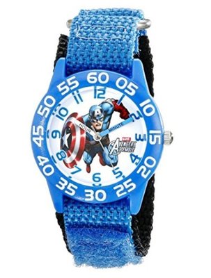 預購 美國帶回 復仇者聯盟 美國隊長 蜘蛛人 鋼鐵人 英雄 兒童手錶 生日禮 學習手錶