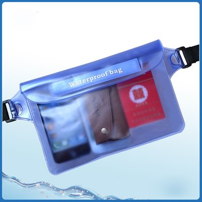 愛優殼配件 游泳防水包大號防水腰包手機相機防水袋戶外運動便攜儲物透明袋