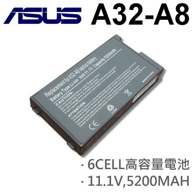 ASUS 華碩 A32-A8 日系電芯 電池 N81 N81Vg N81Vp  F8Dc F8P F8Sa F8Sg