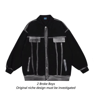【Result】VERBLEE 美式復古工裝手繪牛仔夾克