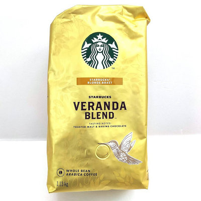 STARBUCKS VERANDA  黃金烘焙綜合咖啡豆 每包1.13公斤  C648080