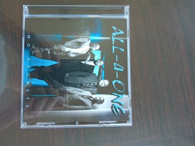 All 4 one No Regrets CD  99.999新