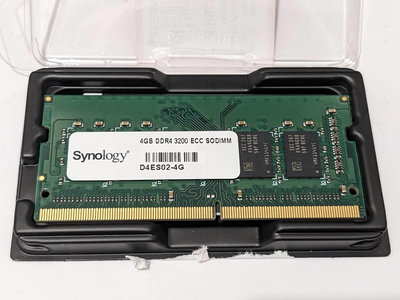 Synology 原廠 4GB DDR4 3200 ECC SODIMM D4ES02-4G