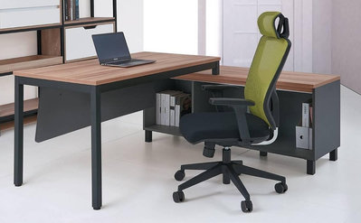 【萊夫家居】HJS-608-1：系統L型主管桌【台中家具】辦公桌 書桌 系統家具 辦公家具 低甲醛E1系統板 台灣製造