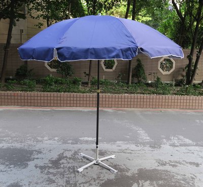 2.2米攤販大圓傘-420D抗UV防雨銀膠傘-(未含傘座)、攤販傘、戶外遮(雨)陽傘、沙灘傘、海灘傘