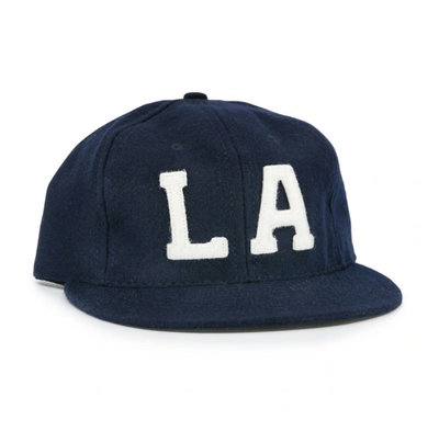 全新 現貨 Ebbets field flannels LA vintage 老帽 棒球帽 調節式 復古 街頭 經典 藍