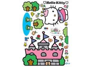 ♥小花花日本精品♥Hello Kitty 繽紛樂園 城堡公主 蝴蝶昆蟲 壁紙壁貼裝潢樣式