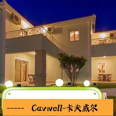 Cavwell-太陽能燈戶外庭院圓球燈花園別墅裝飾防水發光球草地布置地插彩燈-可開統編
