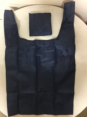 環保購物袋 手提袋 摺疊收納袋 深藍色