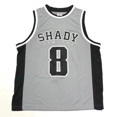 Cover Taiwan 官方直營 Eminem SHADY 阿姆 嘻哈 寬鬆 球衣 背心 灰黑色 大尺碼 (預購)