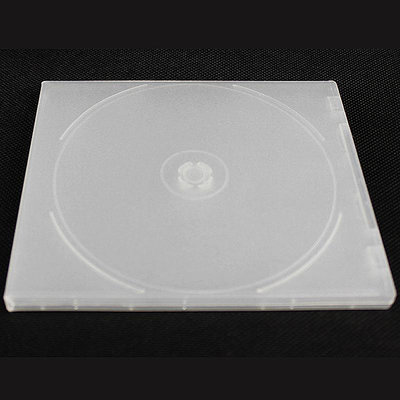 現貨 優質透明磨砂軟塑料正方形雙片裝PP盒CD DVD光盤盒塑料收納光碟盒 收纳包