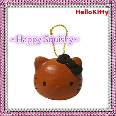 ~Happy Squishy~ 正版 三麗鷗 anrio Hello Kitty Squishy 原味麵包軟軟/減壓玩具