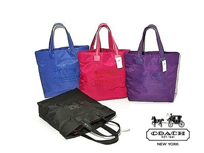 （本月新增色）-特賣 COACH 正品 專櫃限量版 四色可選 經典款馬車 手提包/肩背包/ 購物包-現貨
