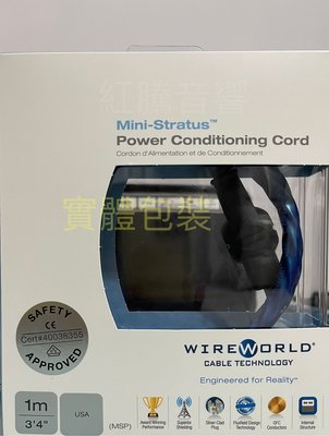 [紅騰音響] wireworld Mini-Stratus  雲層 Mini Power 8字孔電源線 (1M) 即時通可議價